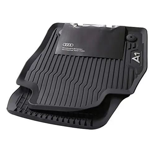 Produktbild: Audi 82B061501041 Premium Gummi Fußmatten 2x Vorn Original Gummimatten Allwettermatten, Schwarz