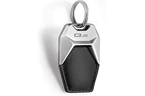 Produktbild: Audi collection 3181900612 Audi Q2 Lederschlüsselanhänger Schwarz/Silber