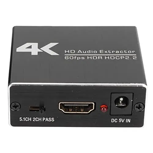 Produktbild: Audio Extractor,AY78V20 4K HD Multimedia Interface HDMI zu HD Multimedia Interface Audio Extractor Audio Separator 3,5 Mm Audioausgang