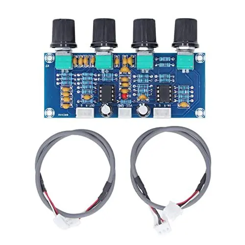 Produktbild: Audio Vorverstärkerplatine 2 Kanäle Vorverstärkermodul DC 12V-24V Vorverstärker Tone Platine Verstärker Modul HiFi Stereo Audio Amplifier Board