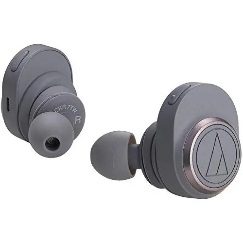 Produktbild: audio technica Technica ATH-CKR7TWGY ATH-CKR7TW Bluetooth HiFi Kopfhoerer In Ear Lautstaerkeregelung Grau, 1, Braun