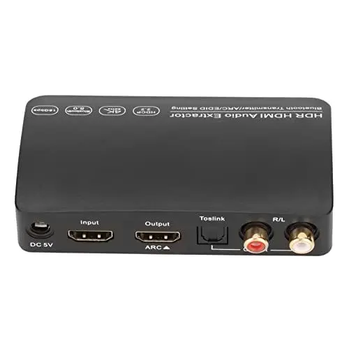 Produktbild: Audio-Extraktor, Klares Bild 4K Synchroner Audio-Extraktor HDR mit Netzkabel für Computer