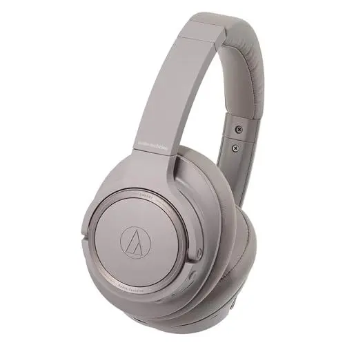 Produktbild: Audio-Technica ATH-SR50BT Kabelloser Over-Ear Kopfhörer, grau ATH-SR50BTBW