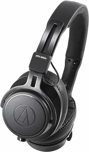 Produktbild: Audio-Technica M60x Professioneller Ohraufliegender Monitorkopfhörer Schwarz