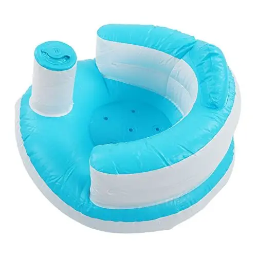 Produktbild: Aufblasbarer Babysitz, Aufblasbarer Babystuhl, Aufblasbarer Babysitz, Aufblasbarer PVC-Säuglingsstuhl, Aufblasbares Kleinkindsofa, Baby-Lernsitz, Aufblasbarer Baby-Badehocker mit