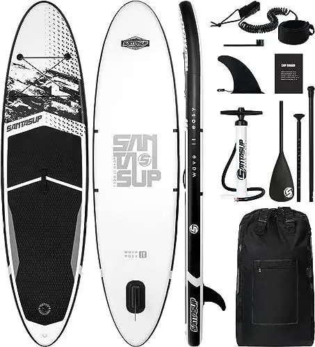 Produktbild: Aufblasbares Paddle Board, Stand Up Paddle Set | Komplettes Aufblasbares Paddle Zubehör, SUP Board Set Für Erwachsene | Stand Up Paddling Board Set Aufblasbar 320cm 15cm Dick | 150kg (Peak 10'6