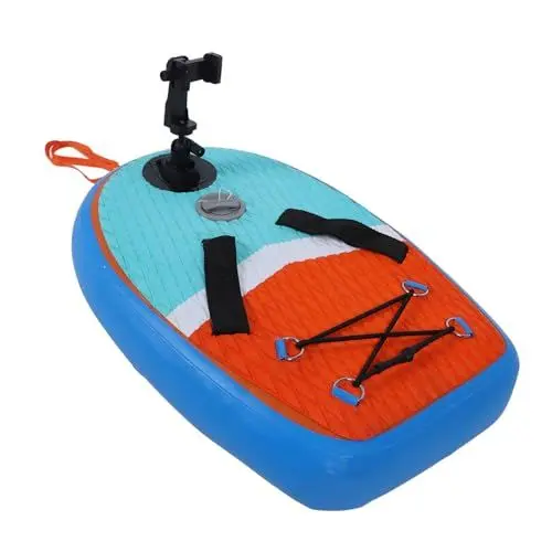 Produktbild: Aufblasbares Schwimm-Kickboard, Verdicktes Schwimmbrett mit Großem Auftrieb und Telefonhalter Panoramakameras, Action-Kameras