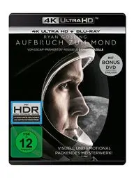 Produktbild: Aufbruch zum Mond (4K Ultra-HD) (+ Blu-ray 2D) (+ Bonus-DVD)