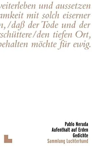 Produktbild: Aufenthalt auf Erden: Gedichte