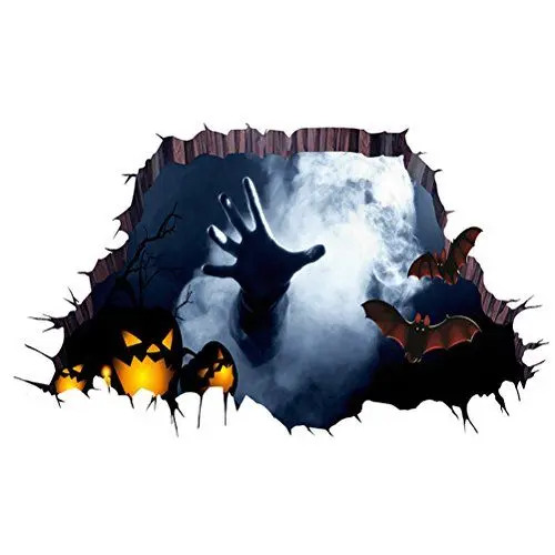 Produktbild: Aufkleber Halloween Wandgemälde 3d