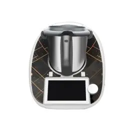 Produktbild: Aufkleber Kompatibel mit Thermomix TM6 Küchenmaschine Deko, Wasserfest Aufkleber für Thermomix Folie Schwarz Selbstklebend Design für Thermomix TM6 Klebefolie Zubehör