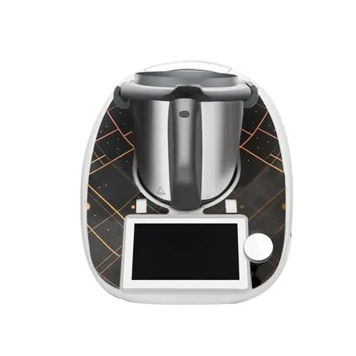 Produktbild: Aufkleber Kompatibel mit Thermomix TM6 Küchenmaschine Deko, Wasserfest Aufkleber für Thermomix Folie Schwarz Selbstklebend Design für Thermomix TM6 Klebefolie Zubehör