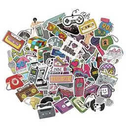 Produktbild: Aufkleber Scrapbooking 80 90 Dance Sticker Aesthetic Retro Vintage 80s 90s Aufkleber für Mobile Fahrrad Skateboard Bullet Journal