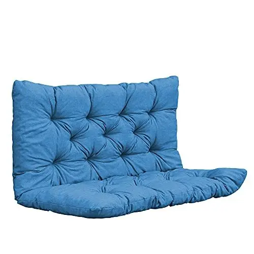 Produktbild: Auflage Bankkissen Bankauflage Polsterkissen 100x98x8 cm hellblau