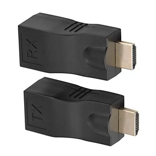 Produktbild: auf-RJ45-Kabel-Extender-Konverter-Repeater über CAT5e CAT6 für Einzelkabel-Entfernungsübertragung, Kompatibel mit A9-Algorithmus