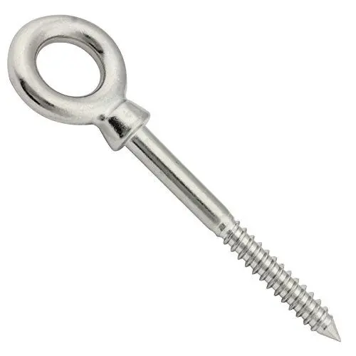 Produktbild: Augbolzen mit Holzgewinde - 10 x 100 mm - 5 Stück - Ringschraube/Augenbolzen - aus Edelstahl A4 V4A - SC8268 | SC-Normteile®