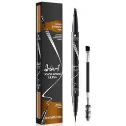 Produktbild: Augenbrauenstift - Wasserfester Microblading Eyebrow Pen 2-in-1 Dual-Ended 3d Augenbrauenstift mit 4 Gabelspitzen für einen natürlichen Look und ein langanhaltendes Ergebnis