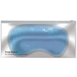 Produktbild: Augenmaske Kühlend mit einseitigem Plüschstoff, Gel-Perlen & elastischem Gurt - Heiß- & Kalt Wiederverwendbare Augenpads Maske für müde Augen & Unbehagen - Gel Kühlmaske Augen von ThermoDR