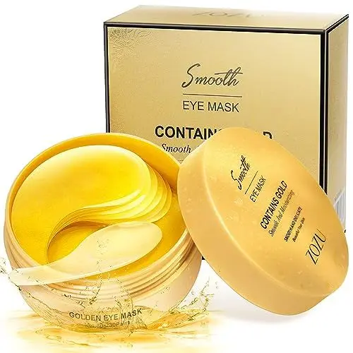 Produktbild: Augenpads mit Hyaluronsäure & Kollagen für strahlende Augen - Reduziert Augenringe, Tränensäcke & Falten - Kühlendes Hydrogel für extra Feuchtigkeit - 60 Stück