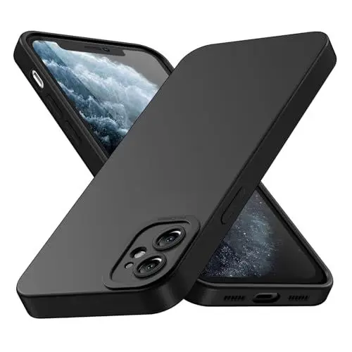 Produktbild: AUKASE für iPhone 11 Hülle, Kompatibel Mit Handyhülle iPhone 11 6,1 Zoll, Silikon weich Anti-Kratzt, Schutzhülle Cover Stoßfest (Schwarz)
