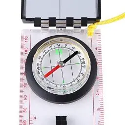 Produktbild: Fabater Multifunktionskompass,Tragbarer Outdoor Camping Wandern Rucksack Taschenkompass mit Mapping Lineal, Spiegel, Lanyard,Navigationskompass-Notfall-Kit für das Überleben im Freien