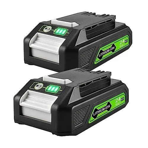 Produktbild: aunstarwei 2-Pakete 24V 3.0Ah Ersatzbatterie für Greenworks 24V Batterie 29842 29852 BAG708 BAG711 Kompatibel mit Greenworks 24V Akku-Tools 20352 22232 2508302