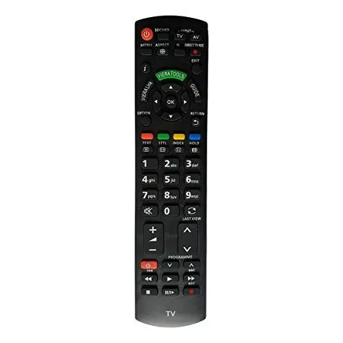 Produktbild: Aurabeam Ersatz TV Fernbedienung kompatibel mit Panasonic TX-L42D25E Fernseher