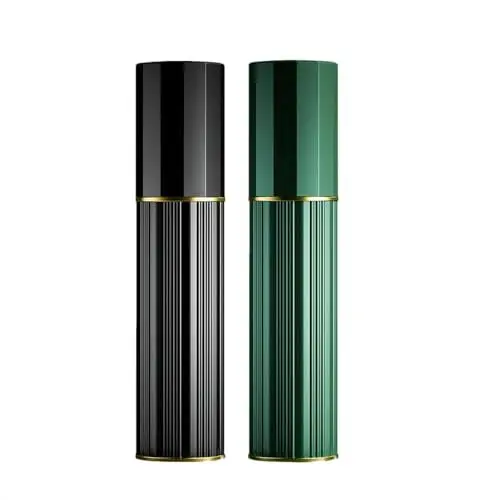 Produktbild: Aurdox Parfümzerstäuber, nachfüllbare und tragbare Parfümflasche für Reisen, 5 ml, kleine Sprühflaschen mit Bodenpumpe, Spender für Damen und Herren, auslaufsicher und luxuriöses Design (schwarz und