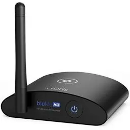 Produktbild: Auris Blume HD Musik 5.0 Bluetooth Receiver mit Großer Reichweite - HiFi Wireless Audio Aux Bluetooth Adapter mit Audiophilen DAC und aptX HD für Streaming auf Stereoanlage – Bluetooth Adapter Aux
