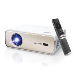 Produktbild: Aurzen Eazze D1 Beamer 4K Heimkino Projektor: Smart Full HD 1080P Beamer mit NetfIix Officially & DoIby Audio,Autofokus & Trapezkorrektur, Mini WiFi Bluetooth Projector für iOS Android TV Stick