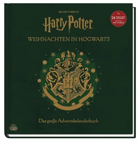 Produktbild: Aus den Filmen zu Harry Potter: Weihnachten in Hogwarts: Das große Adventskalenderbuch: Mit 24 Weihnachtsanhängern und einem Pop-Up-Baum