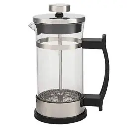Produktbild: Kaffeepresse, French-Press-Filter für Kaffee oder Tee Edelstahl-Glas-Kaffeekanne, Kaffee- und Teezubereiter, Filterkanne mit French-Press-Edelstahlgehäuse zum Aufbrühen von Kaffee und Tee