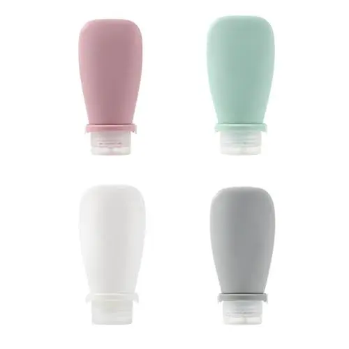 Produktbild: Fenglin-joy Auslaufsicher Reiseflaschen,4 Stück Silikon-Reiseflaschen 90ml Reiseflaschen Set Auslaufsichere Reise Container für Shampoo Creme Conditioner