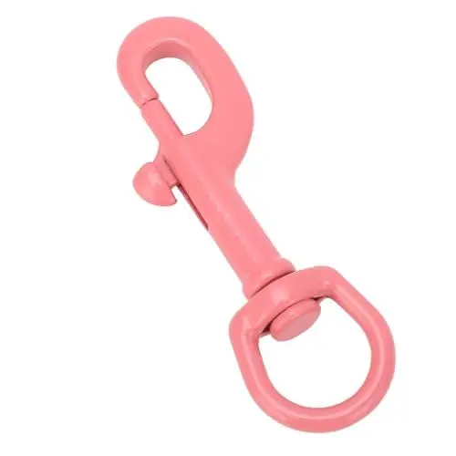 Produktbild: Auslöser-Schnappklemmen, Sicherer Halt, Drehbarer Karabiner mit Ösenschraube aus Edelstahl 316, Einseitig, 90 Mm, für Haustierleine (Altrosa)