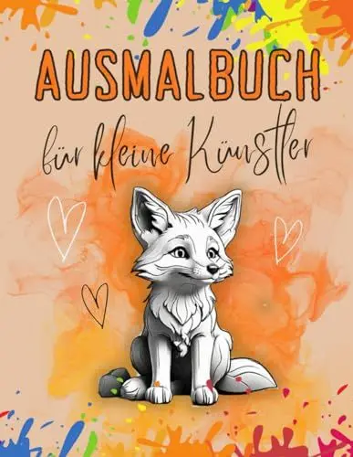 Produktbild: Ausmalbuch für kleine Künstler: Einzigartige und realistische Ausmalbilder mit süßen Tieren | Ein Malbuch für Jungen und Mädchen ab 8 Jahren