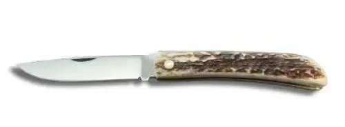 Produktbild: AUSONIA - 23246 Taschenmesser 16 cm mit Klinge aus Edelstahl AISI420 6,5 cm mit Nagel und Griff aus Hirschhorn