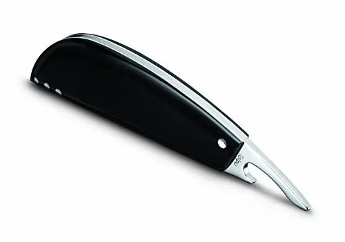 Produktbild: AUSONIA - Flaschenöffner Kapselheber Flaschenöffner Flaschen Öffner Kapsel Heber in Edelstahl mit Griff Micarta schwarz in Geschenkbox