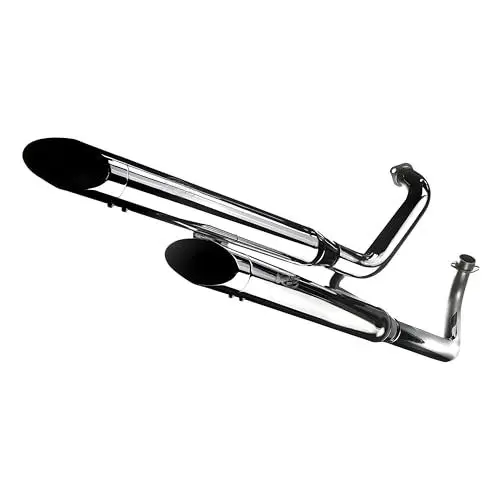 Produktbild: Auspuffanlage LeoVince Komplettanlage SILVERTAIL K02, chrom für Kawasaki VN 1500/1600 Classic
