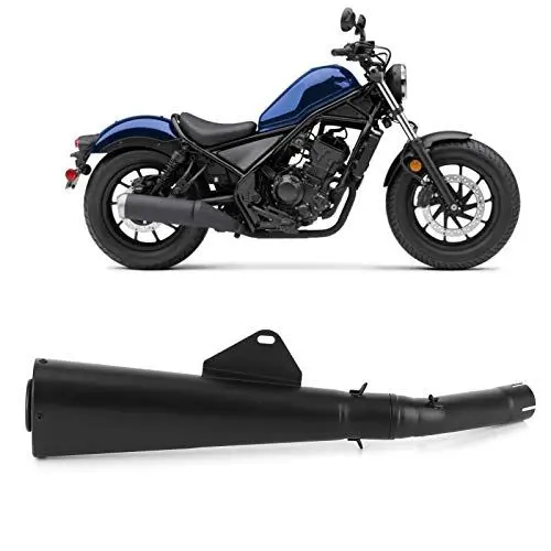 Produktbild: Auspuffanlage Slip On Schalldämpfer + Mittelrohr für 300 500 CMX300 CMX500 2017-2021, Motorrad-Auspuff-Schalldämpfer-Endrohrrohr Stahl-Auspuff-Verbindungsrohr