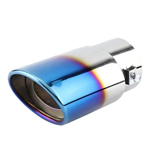 Produktbild: Auspuffblende, Universell 38-53 mm Endrohrspitze Edelstahl Auspuffrohr, Endschalldämpfer-Endstück Rund Endrohr