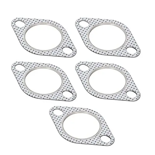 Produktbild: Auspuffflanschdichtung, Auspuffdichtung, 5 Stück, 5,1 Cm, Auspuffrohr-Flanschdichtung, Hohe Temperaturbeständigkeit, für Turbokrümmer, Ablassrohre, Auspuffdichtung