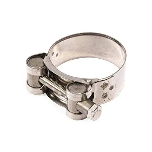 Produktbild: Asudaro Motorrad-Auspuffklemme, Universal Duty Edelstahl Turbo Auspuffband Klemme, Schalldämpfer Schmalband Auspuffklemmen, Auspuffrohr Anschlussclip, Rohrreparatur Zubehör, # 56-59
