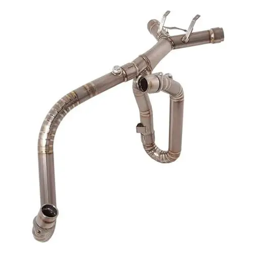 Produktbild: Auspuffschalldämpfer Auspuff Mittelrohr Für MONSTER 659 696 796 1100 Motorrad Auspuff Header Link Rohr Vorne Rohr Titan Legierung Ersetzen Rohr