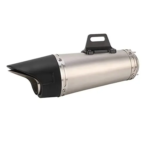Produktbild: Auspuffschalldämpfer, Slip-on-Typ, Funktionelles, Rostfreies Motorrad-Auspuffrohr aus Edelstahl, 38 Bis 51 Mm, Hoher Wirkungsgrad für Z900 (Silber)
