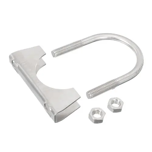 Produktbild: Auspufftopf Schalldämpferklemme Für Auspuffschelle Aus Edelstahl Edelstahl-auspuffschelle -auspuffschelle Silver Rostfreier Stahl iplusmile