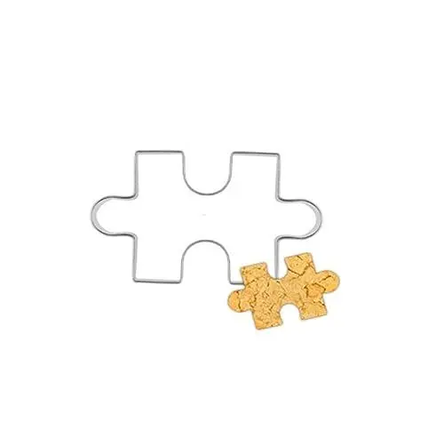 Produktbild: MAGICLULU Edelstahl Keks Ausstecher Puzzle Form Robuste Und Hitzebeständige Keksformen Für Diy Projekte Keks Plätzchenmuster Lebensmittelecht Und Langlebig