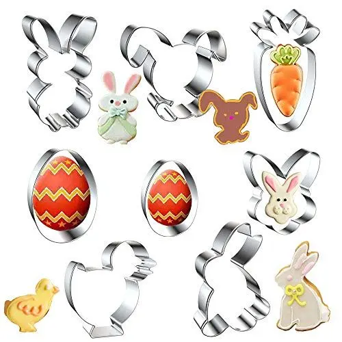Produktbild: Ausstechformen, Osterkekse Ausstecher, 8 Stück Ausstechformen Ostern, Ausstechform Ostern, Osterausstecher, Ausstecher Ostern, Hasen Ausstechform, oster ausstecher set