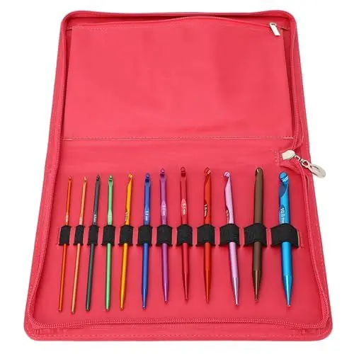Produktbild: Austauschbares Stricknadel-Set, Hochflexibles Aluminiumoxid, Komplettes Tragbares Rundstricknadel-Set für Decken