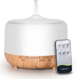 Produktbild: Austepax Aroma Diffuser für ätherische Öle, Premium Ultraschall Luftbefeuchter 500ml Aromatherapie Öle Diffusor, Humidifier, mit 8 Farben LED-Licht, für Schlafzimmer, Wohnzimmer, Büro, Spa, Yoga-Gelb
