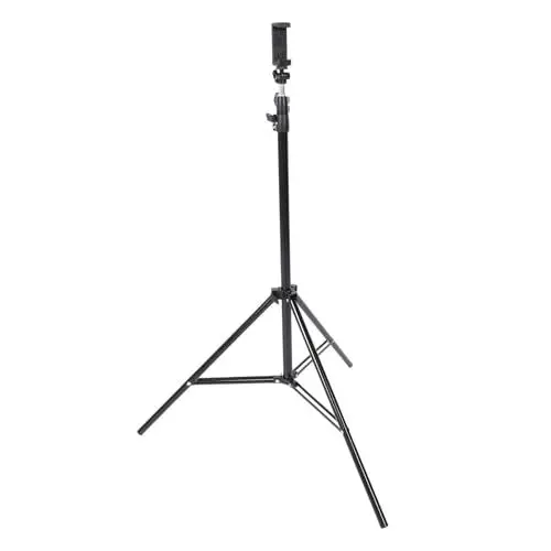 Produktbild: Verstellbares Lichtstativ mit Kugelkopf-Telefonhalter, Fotoständer für Studio, Live-Übertragung, 2 M Höhe, Universelle Schraubschnittstelle